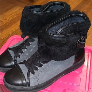 Aldo Fur-Lined High Top Sneakers